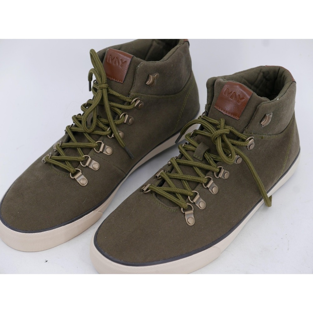 Marc New York Canvas High Top Shoes Olive Green Casual Sneakers Men's Size 12